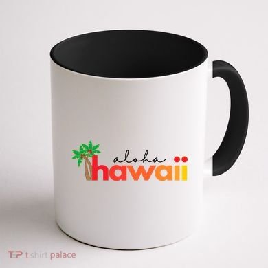 Aloha Hawaii Tropical Vacation Coffee Mug back