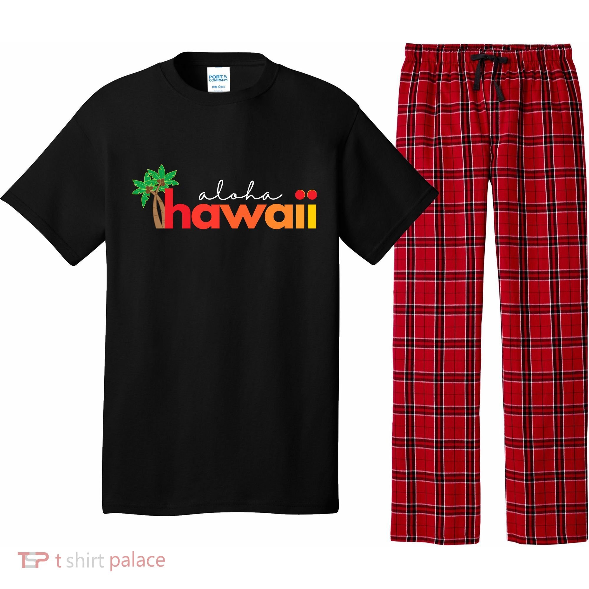 Aloha Hawaii Tropical Vacation Pajama Set
