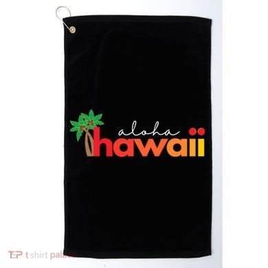 Aloha Hawaii Tropical Vacation Golf Towel