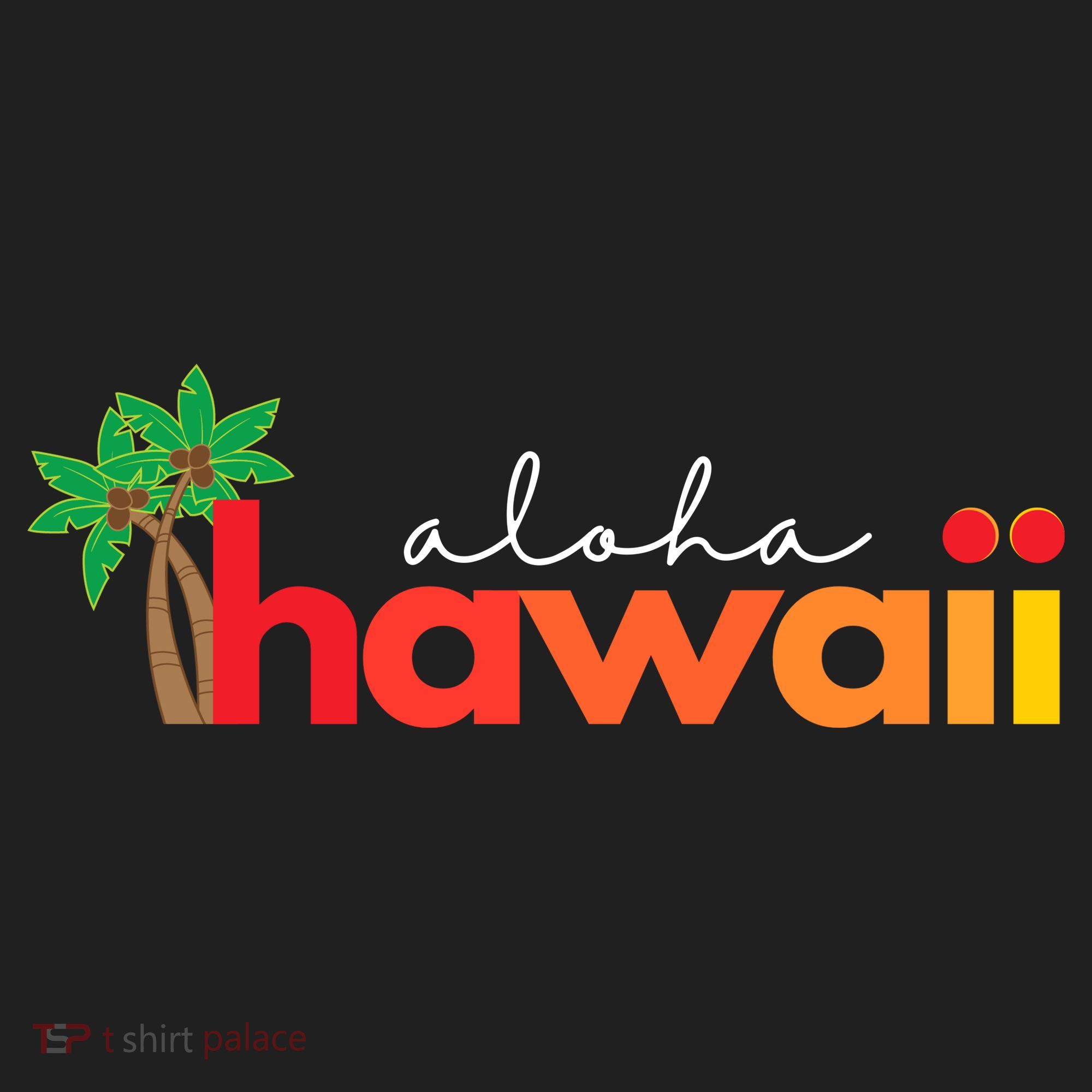 Aloha Hawaii Tropical Vacation Golf Towel