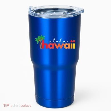 Aloha Hawaii Tropical Vacation Tumbler