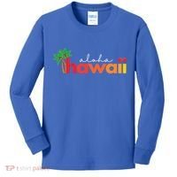 Aloha Hawaii Tropical Vacation Kids Long Sleeve Shirt thumb 0