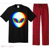 Alien Head Trippy Vaporwave Techno Rave EDM Music Festival Pajama Set thumb 0