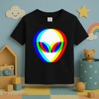 Alien Head Trippy Vaporwave Techno Rave EDM Music Festival Toddler T-Shirt thumb 3
