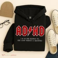ADHD Highway To... Hey Look A Squirrel Hard Rocker ADHD Hoodie thumb 4