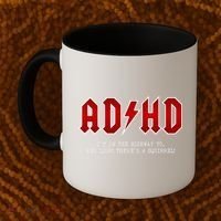 ADHD Highway To... Hey Look A Squirrel Hard Rocker ADHD Coffee Mug thumb 2