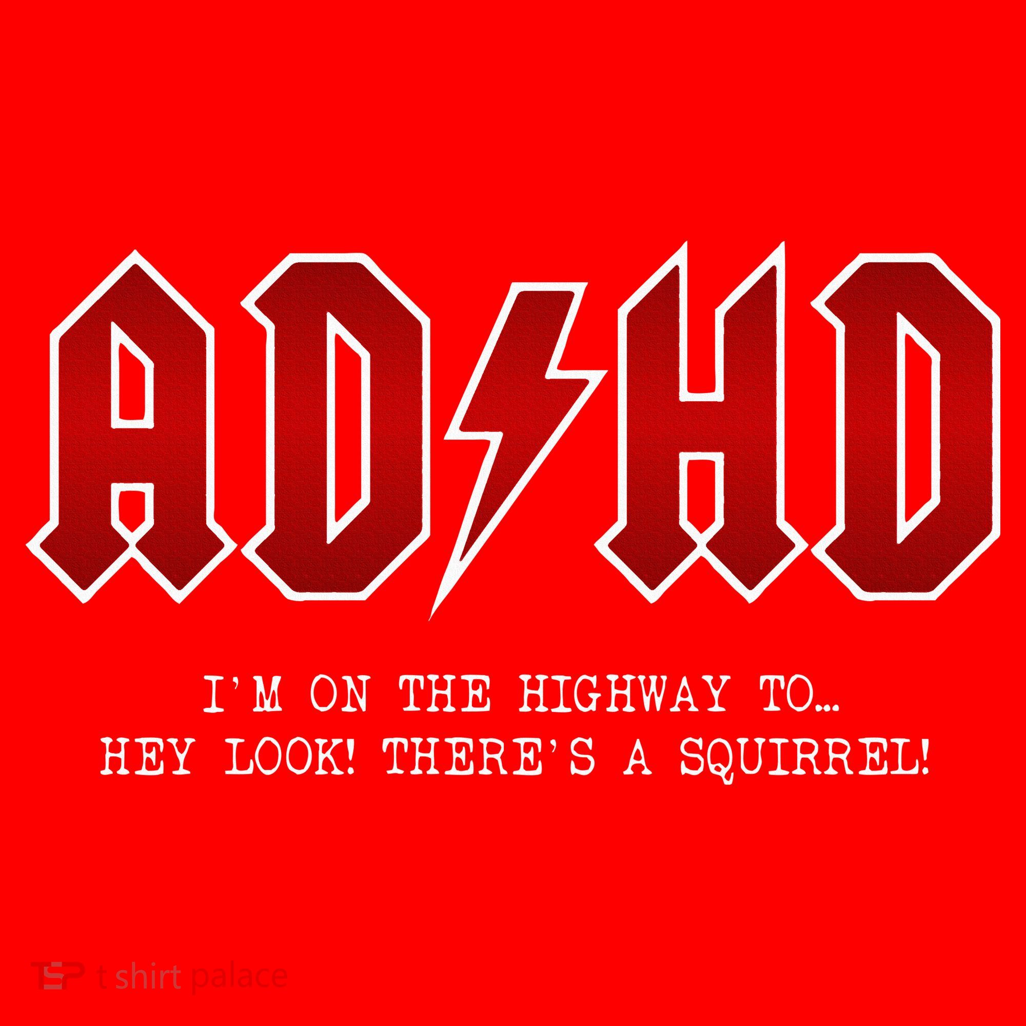 ADHD Highway To... Hey Look A Squirrel Hard Rocker ADHD Santa Hat