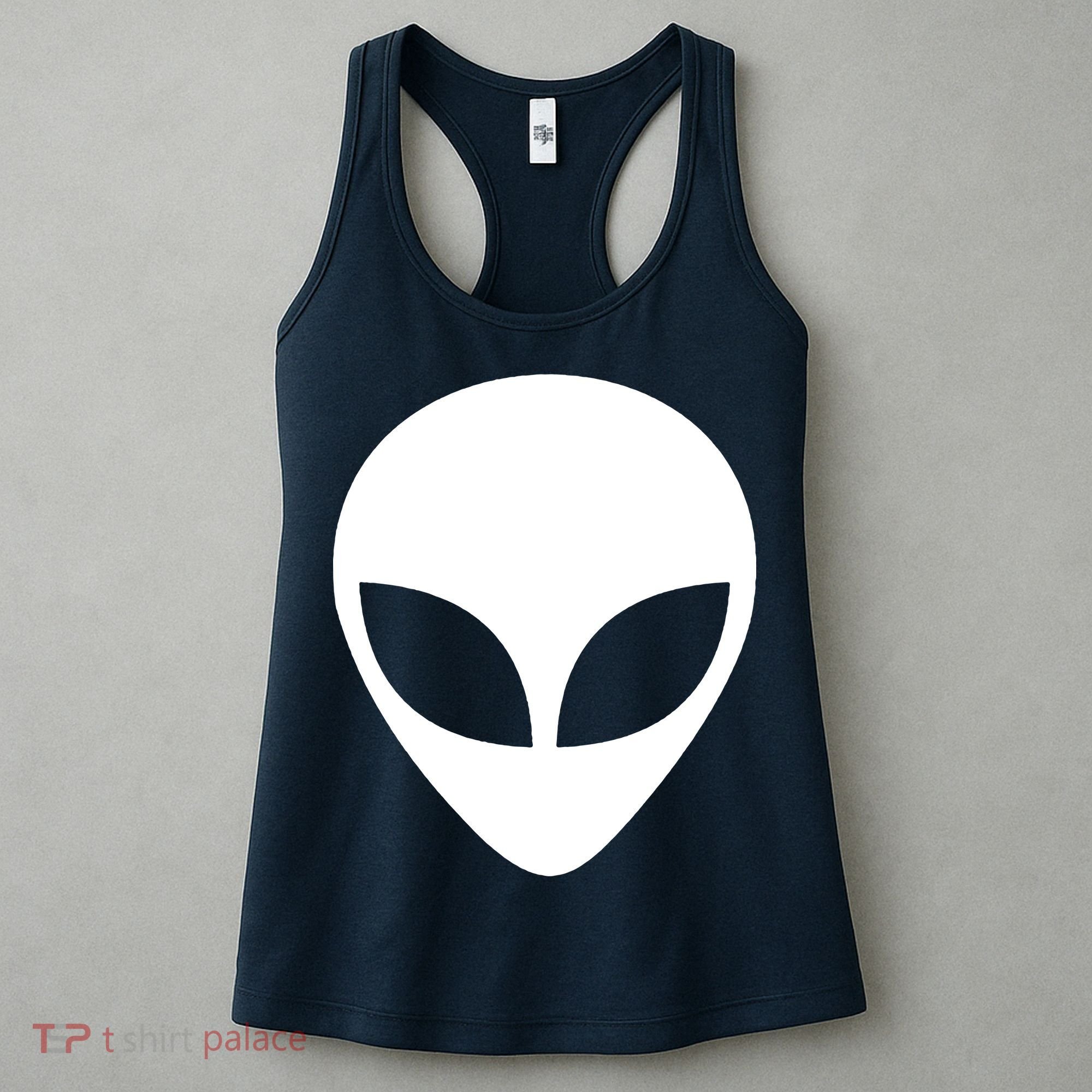 Alien Head T Shirt UFO Aliens T Shirt Women's Tank Top