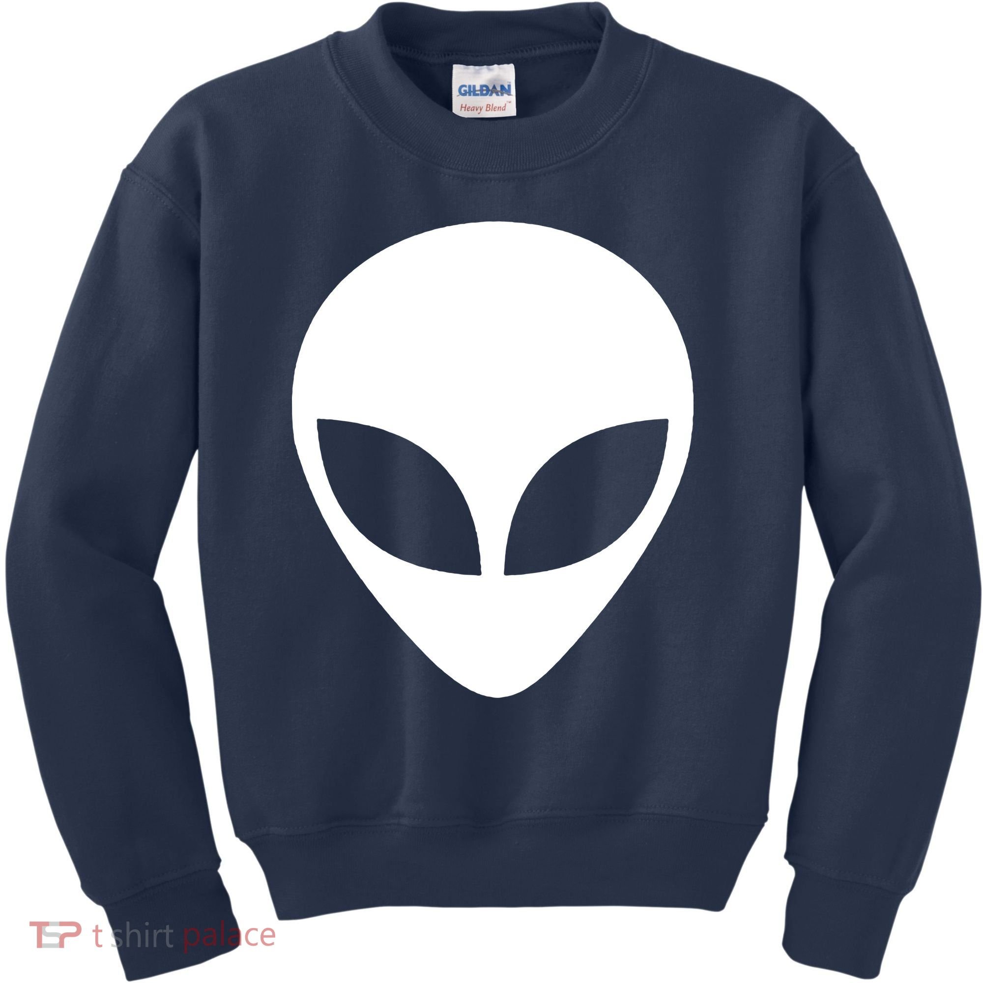 Alien Head T Shirt UFO Aliens T Shirt Kids Sweatshirt
