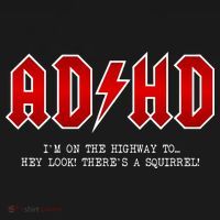 ADHD Highway To... Hey Look A Squirrel Hard Rocker ADHD USA-Made Doggie Bandana thumb 2