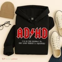 ADHD Highway To... Hey Look A Squirrel Hard Rocker ADHD Hoodie thumb 4