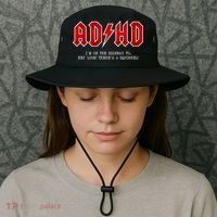 ADHD Highway To... Hey Look A Squirrel Hard Rocker ADHD Bucket Hat thumb 3