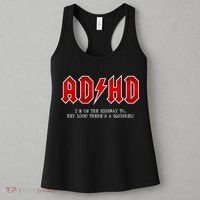 ADHD Highway To... Hey Look A Squirrel Hard Rocker ADHD Women's Tank Top thumb 3