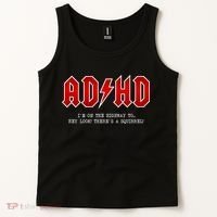 ADHD Highway To... Hey Look A Squirrel Hard Rocker ADHD Tank Top thumb 2