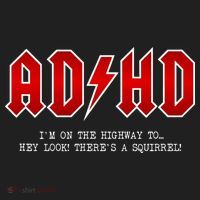 ADHD Highway To... Hey Look A Squirrel Hard Rocker ADHD Golf Towel thumb 3