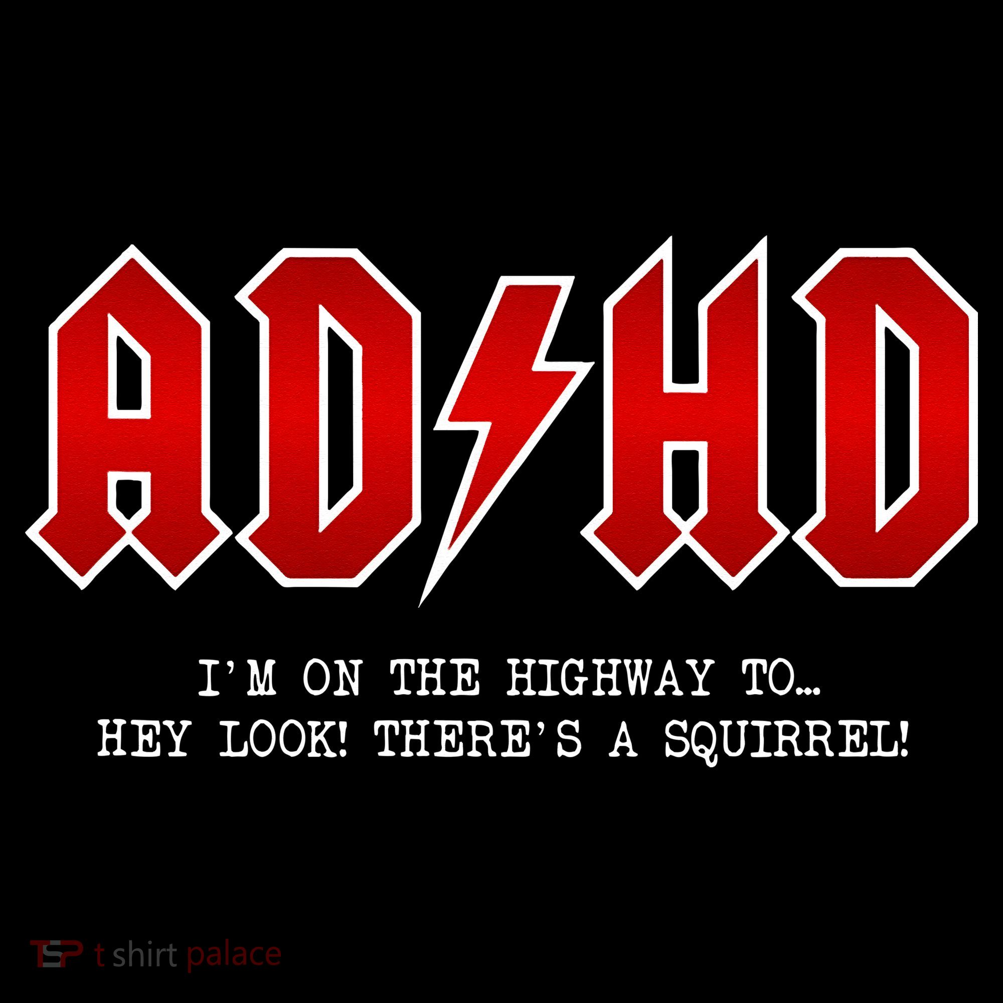 ADHD Highway To... Hey Look A Squirrel Hard Rocker ADHD Kids Sweatshirt