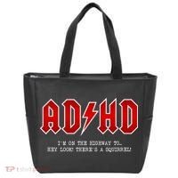 ADHD Highway To... Hey Look A Squirrel Hard Rocker ADHD Tote Bag thumb 0