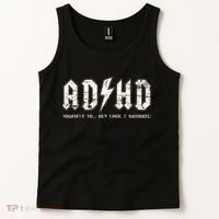 Adhd Highway To Hey Look A Squirrel Hyperactivity Disorder Tank Top thumb 2