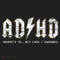 Adhd Highway To Hey Look A Squirrel Hyperactivity Disorder Golf Towel thumb 3