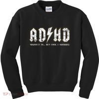 Adhd Highway To Hey Look A Squirrel Hyperactivity Disorder Kids Sweatshirt thumb 0