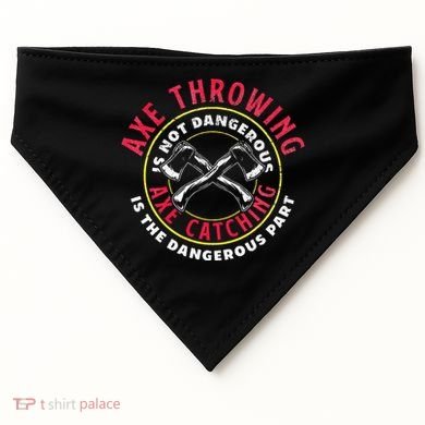 Axe Hatchet Throwing Ax Thrower Axe Catching USA-Made Doggie Bandana