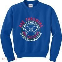 Axe Hatchet Throwing Ax Thrower Axe Catching Kids Sweatshirt thumb 0