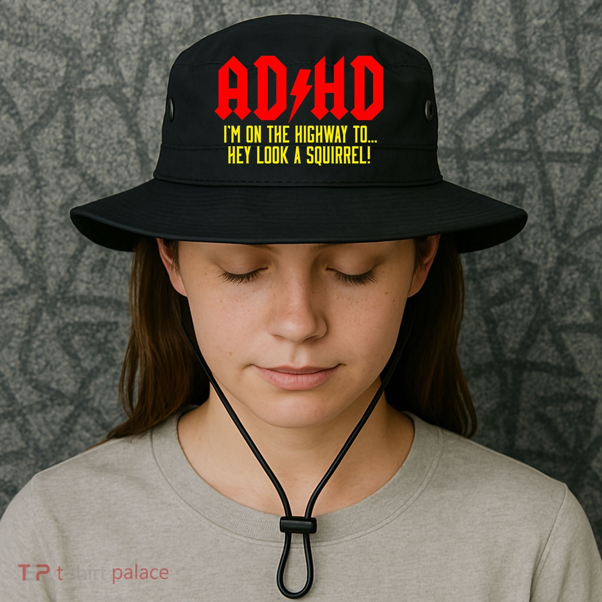 Adhd Highway To...Hey Look A Squirrel Bucket Hat