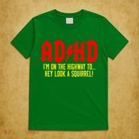Adhd Highway To...Hey Look A Squirrel T-Shirt thumb 5