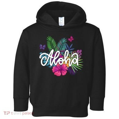 Aloha Hawaii Tropical Beach Toddler Hoodie