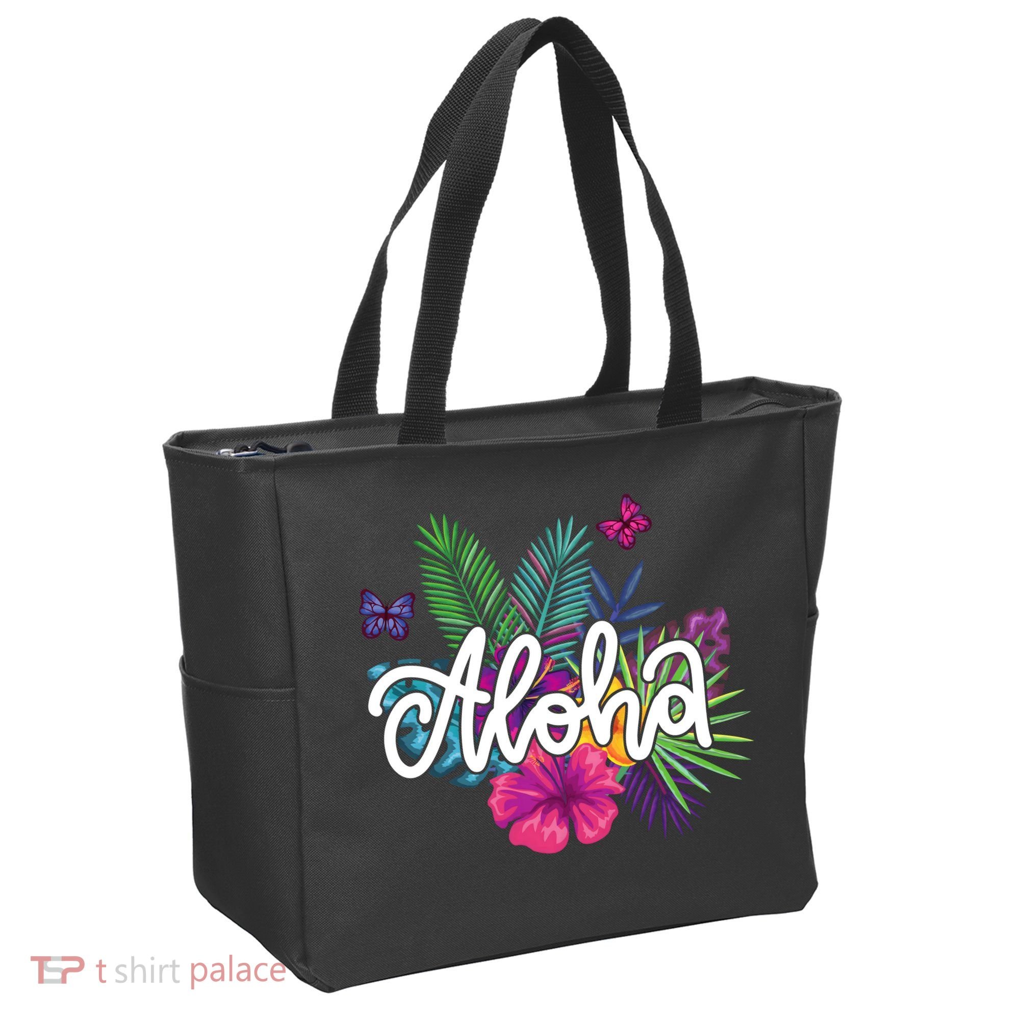 Aloha Hawaii Tropical Beach Tote Bag
