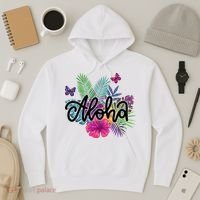 Aloha Hawaii Tropical Beach Hoodie thumb 3