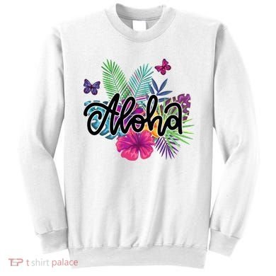 Aloha Hawaii Tropical Beach Sweatshirt