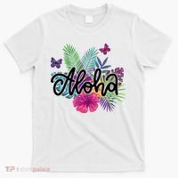 Aloha Hawaii Tropical Beach T-Shirt thumb 0