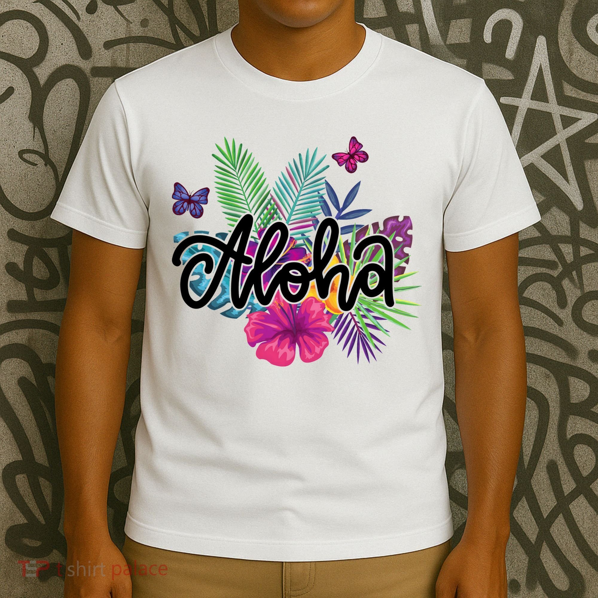 Aloha Hawaii Tropical Beach T-Shirt