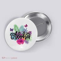 Aloha Hawaii Tropical Beach Button thumb 0