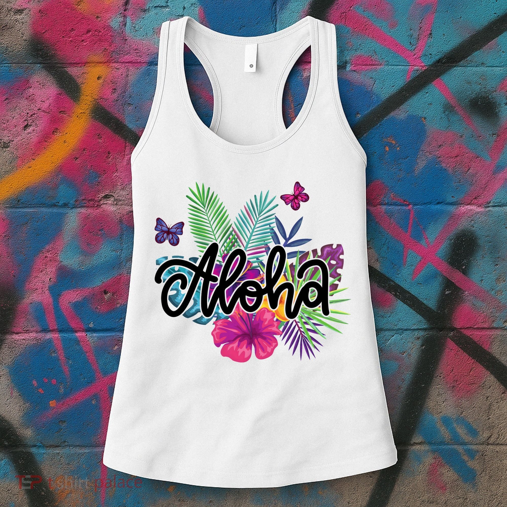 Aloha Hawaii Tropical Beach Women's Tank Top
