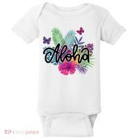 Aloha Hawaii Tropical Beach Baby Bodysuit thumb 0