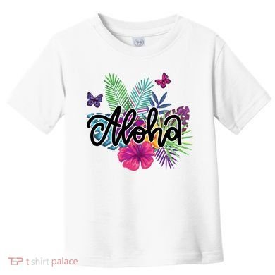 Aloha Hawaii Tropical Beach Toddler T-Shirt