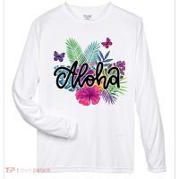 Aloha Hawaii Tropical Beach Zone Performance Long-Sleeve T-Shirt thumb 0