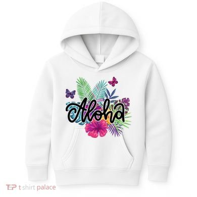 Aloha Hawaii Tropical Beach Kids Hoodie