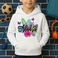 Aloha Hawaii Tropical Beach Kids Hoodie thumb 2