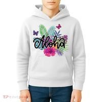 Aloha Hawaii Tropical Beach Kids Hoodie thumb 4
