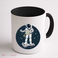 Astronaut Hitchhiking To Earth Coffee Mug thumb 1