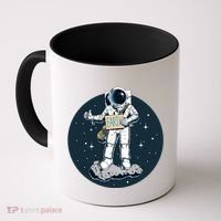 Astronaut Hitchhiking To Earth Coffee Mug thumb 0