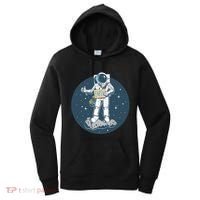 Astronaut Hitchhiking To Earth Women's Hoodie thumb 0