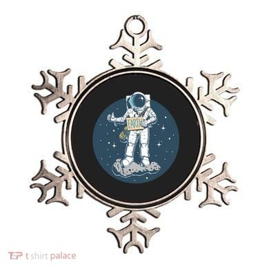 Astronaut Hitchhiking To Earth Ornament