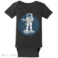 Astronaut Hitchhiking To Earth Baby Bodysuit thumb 0