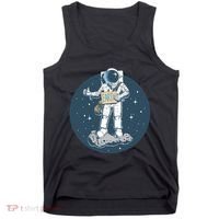 Astronaut Hitchhiking To Earth Tank Top thumb 0