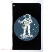 Astronaut Hitchhiking To Earth Golf Towel thumb 0