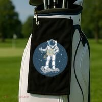 Astronaut Hitchhiking To Earth Golf Towel thumb 2